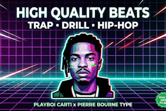 produce high quality trap  beats for you