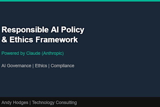 write a responsible ai policy and ethics framework for you