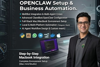 setup openclaw, clawdbot, moltbot with n8n on mac, vps