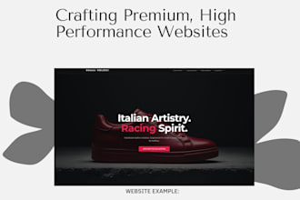 build a high performance react website with tailwind CSS