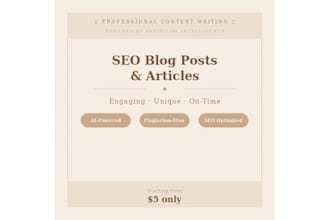 write SEO blog posts and articles using ai