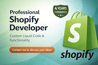 design a high converting shopify store, fix bugs and customize liquid cod