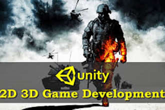 be expert unity game developer for 3d mobile PC games