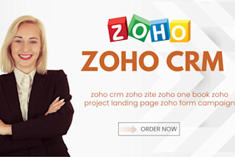 zoho crm zoho zite zoho one book zoho project landing page zoho form campaign