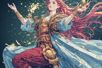 make a fantasy illustration