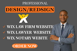 design wix lawyer website, notary, law firm, attorney website, wix legal website