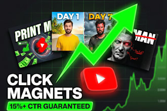 design viral high CTR youtube thumbnails