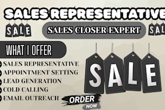 sales closer sales representative cold calling appointment setter b2b sales sdr
