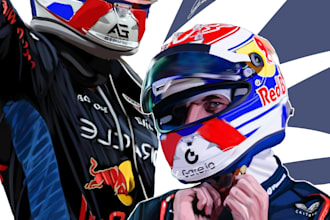 create an f1 portrait of any driver you want