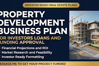 write commercial real estate business plan bank funding liveplan