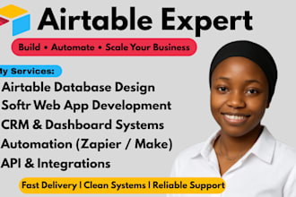 build airtable database, automation, softr webapp be your airtable expert