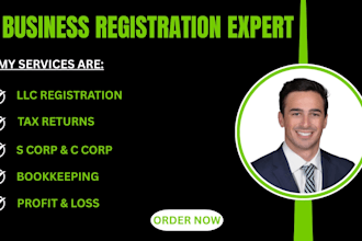 efile and prepare US tax returns for llc, s corp, c corp, bookkeeping, personal