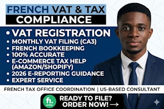 do french vat registration and french tax filing for your business