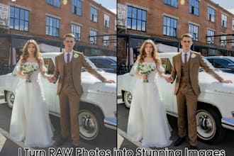 do wedding photo editing and color correction
