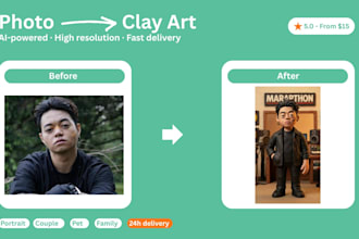 turn your photos into adorable 3d clay style ai art