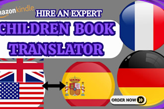 competently   translate your childrens book to french, german, spanish, english