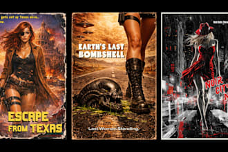 design pulp retro movie poster for genre films, b movies, action, sci fi, horror