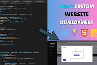 build a responsive react web app or landing page