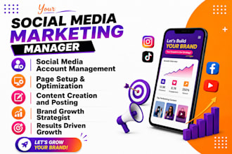 be your social media marketing manager, content creator, brand growth strategist