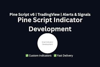 build a custom pine script indicator  for trading view