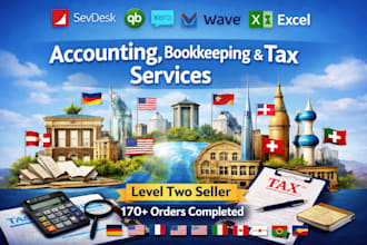 assist your in accounting, bookkeeping  and tax  for germany, austria, USA, UK