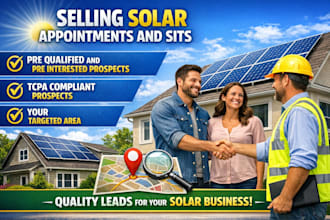 selling solar appointments and sits