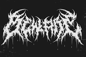 custom heavy metal logo design for bands and businesses
