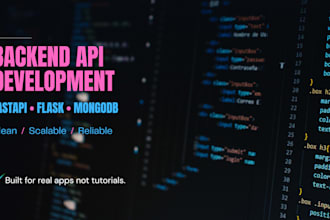 build a scalable backend API with fastapi and python