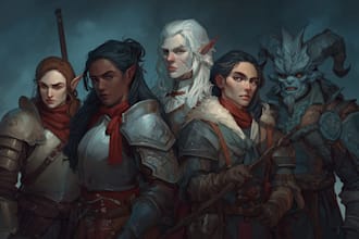 draw your tabletop rpg party character art