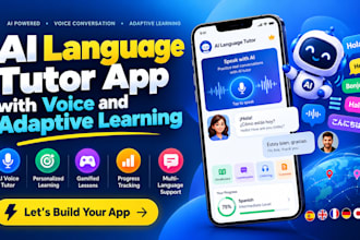 build ai language tutor app with voice and adaptive learning