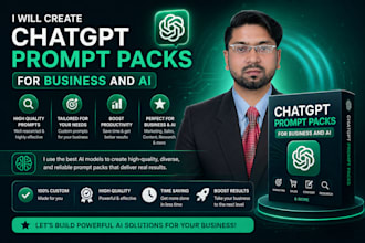 create chatgpt prompt packs for business and ai