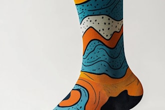 design custom and unique socks design