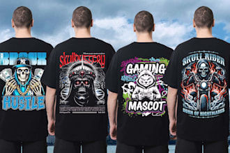 design custom streetwear t shirt and graphic design
