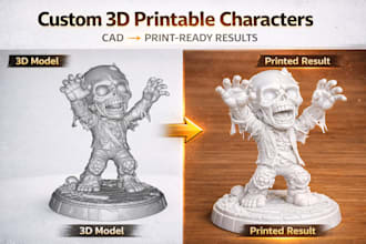 create 3d printable character models