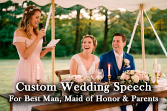 write a touching wedding speech that brings tears of joy