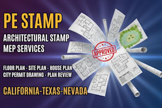 pe stamp, california pe stamp, texas pe stamp, nevada pe stamp for city permit