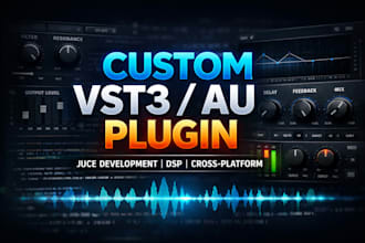 develop custom vst3 au audio plugin using juce