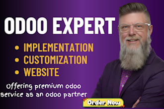 customize odoo erp, fix odoo bugs, develop modules design odoo ecommerce website
