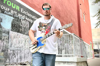 record acoustic guitar for you strumming or picking
