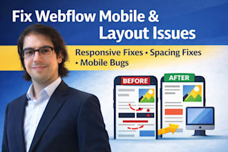 fix webflow bugs, layout issues and responsiveness problems