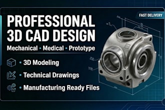 do 3d cad model, 3d design for injection mold, 3d product and industrial design