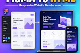convert figma to responsive HTML CSS tailwind