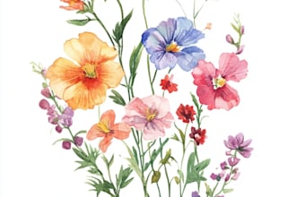 design vintage botanical illustration