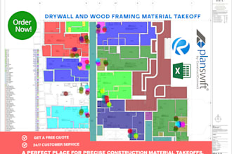 deliver accurate drywall and wood framing material takeoff and cost estimation