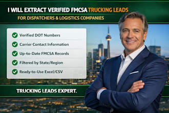 extract verified fmcsa trucking leads for dispatchers