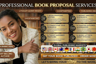 write a professional book proposal, query letter, and synopsis