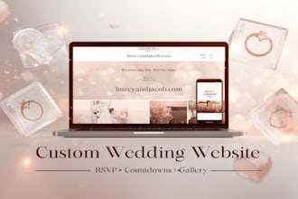 create a beautiful custom wedding website