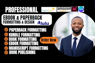 do book formatting for amazon kdp, typesetting book layout for ebook and print