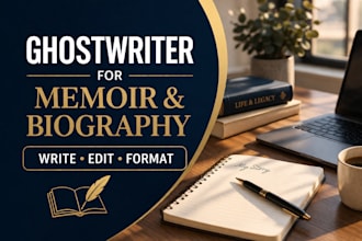 ghostwrite, edit and format your memoir, autobiography or nonfiction book
