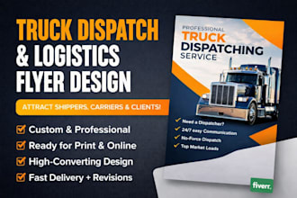 design logistics transports truck dispatch cargo freight delivery service